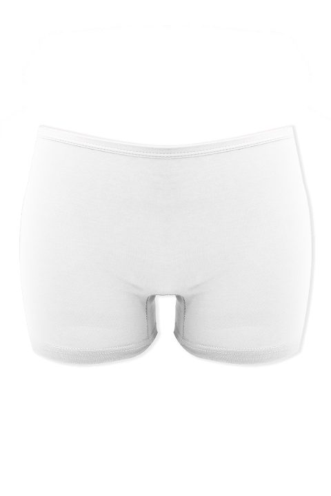 %100 Pamuklu Kız Çocuk Boxer Külot Öts 8210 - Beyaz