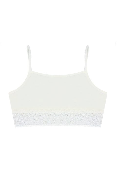 Yumuşak Pamuklu Balensiz Büstiyer Seti Öts 6138 - Ekru