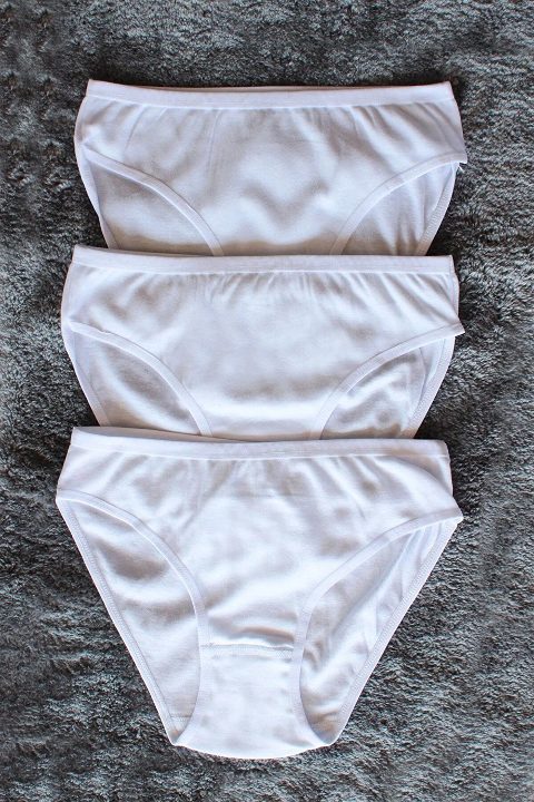 %100 Pamuk Ribana Kız Çocuk Külot 3'lü Paket Arma Yıldız 5532