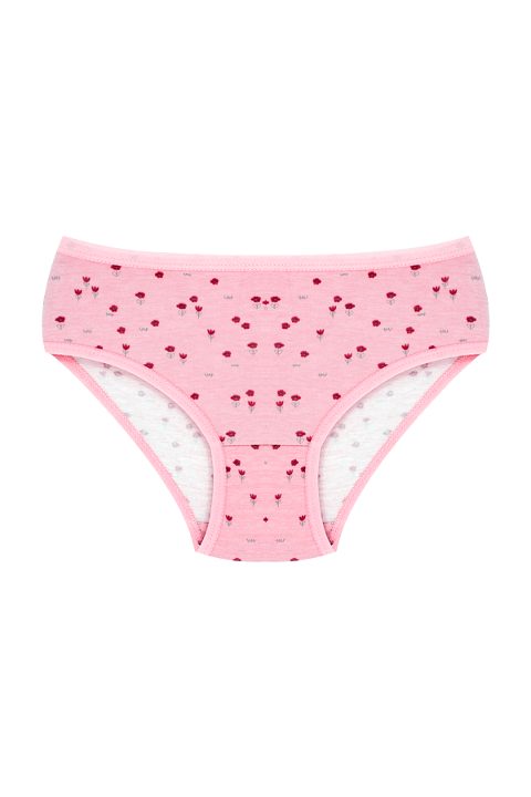 Öts İç Giyim %100 Pamuklu Yumuşak Lastikli Kız Çocuk Külot Öts 8280