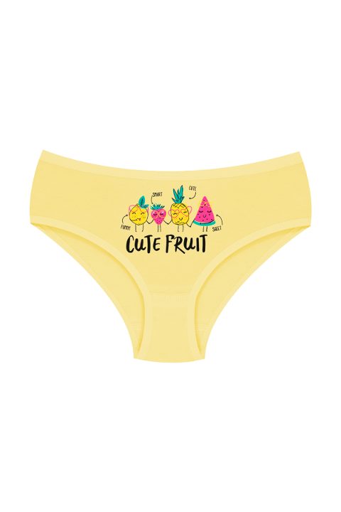 %100 Pamuklu Esnek Bel Lastiği Kız Çocuk Külotu Öts 8814 - 2