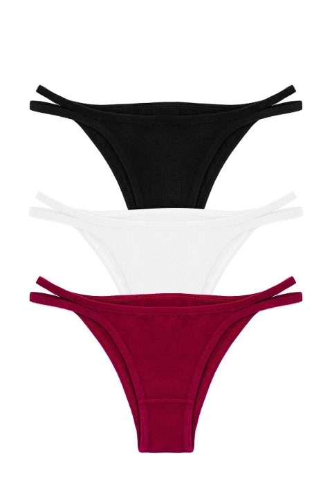 %100 Pamuklu Esnek Bel Lastiği Kız Çocuk Külot Öts 4201