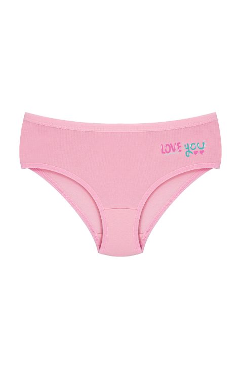 %100 Pamuklu Lastikli Kız Çocuk Külot Öts 8218 - Pembe
