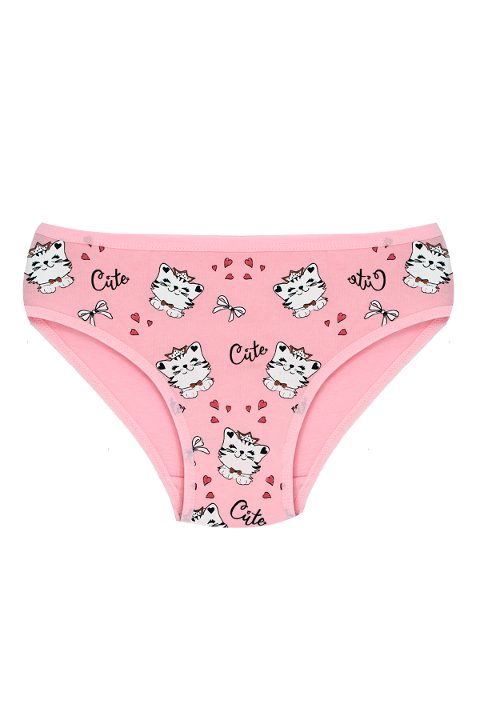 %100 Pamuklu Esnek Bel Lastikli Kız Çocuk Külot Öts 8223