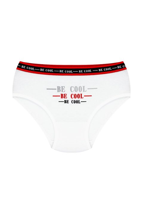 %100 Pamuklu Yumuşak Lastikli Kız Çocuk Külot Öts 8288 - Beyaz