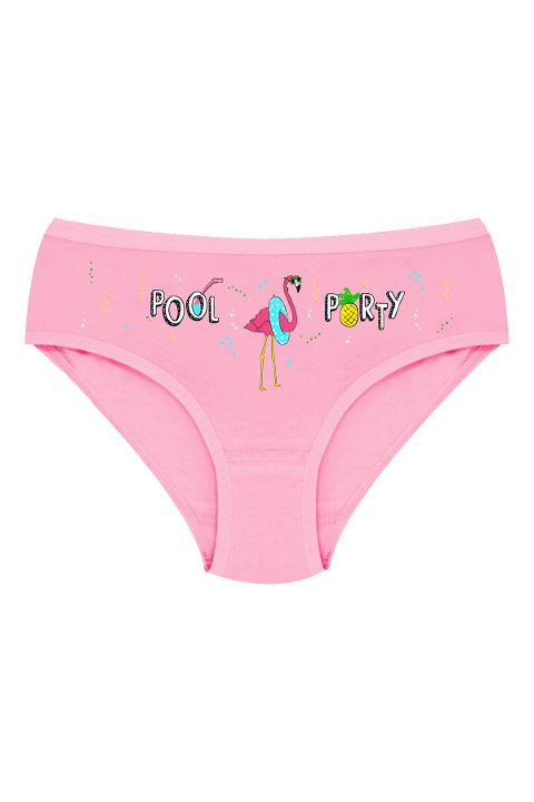 %100 Pamuklu Yumuşak Lastikli Kız Çocuk Külot Öts 8206 - Pembe