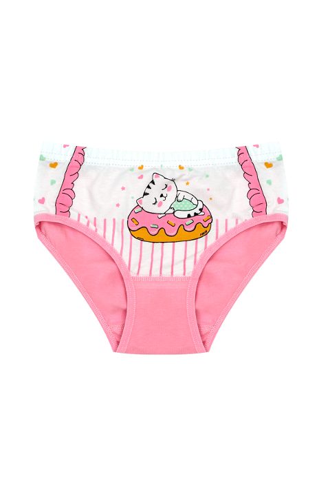 Yüksek Bel Puantiyeli Kız Çocuk Külot Öts 8344 - Pembe