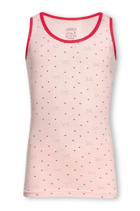 Arma Yıldız Likralı Pamuklu Kalın Askılı Kız Çocuk Atlet 3'lü Arma Yıldız 7564 - Görsel 3