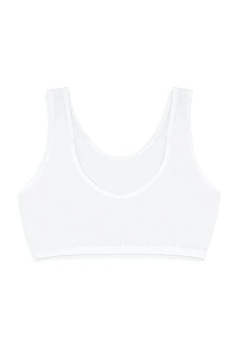 %100 Pamuklu Esnek Kız Çocuk Külotu Öts 6200 - Beyaz