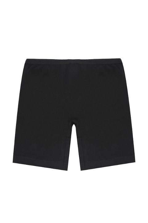 %100 Pamuklu Esnek Lastikli Kız Çocuk Tayt Öts 8254 - Siyah