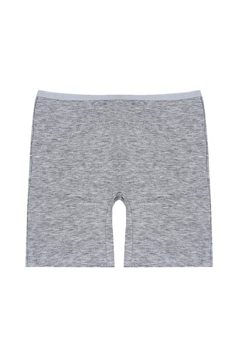 %100 Pamuklu Esnek Lastikli Kız Çocuk Tayt Öts 8254 - Gri