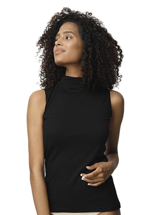 Kolsuz Siyah Boğazlı Body Poliamid Elastan Donex 3325 - 2