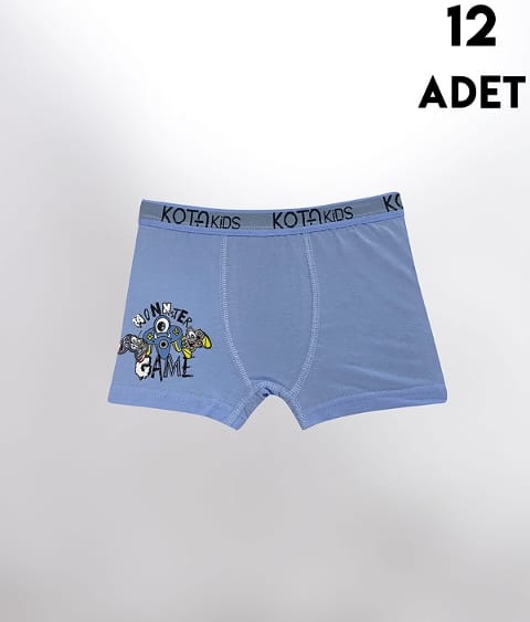 Pamuklu Rahat Kesim Erkek Çocuk Boxer Kota 1005 - 2