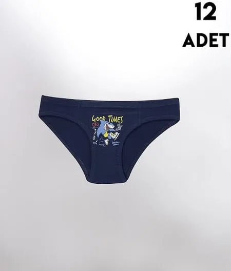 Yumuşak Pamuklu Baskılı Erkek Çocuk Külot Kota 1019 - Asorti