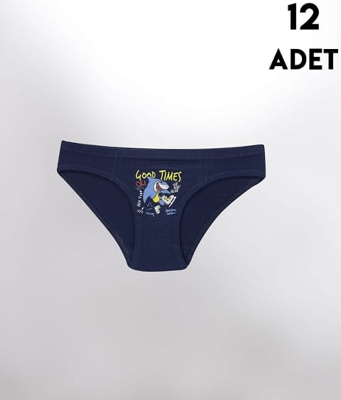 Yumuşak Pamuklu Baskılı Erkek Çocuk Külot Kota 1019 - Asorti