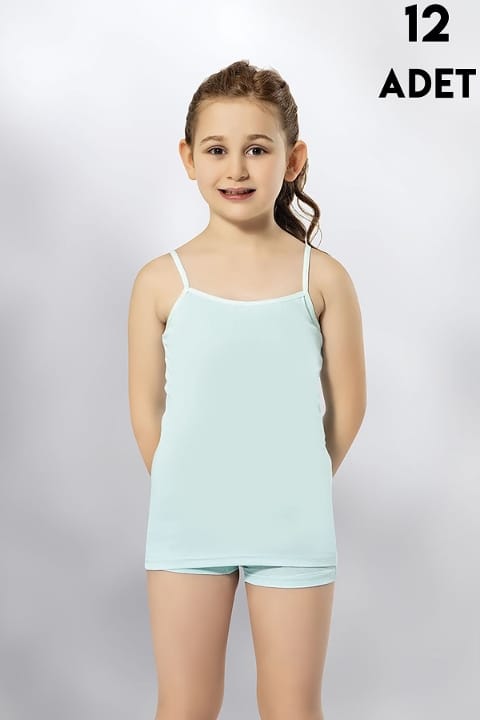 Geniş Askılı Nefes Alan Kız Çocuk Atlet Kota 3411