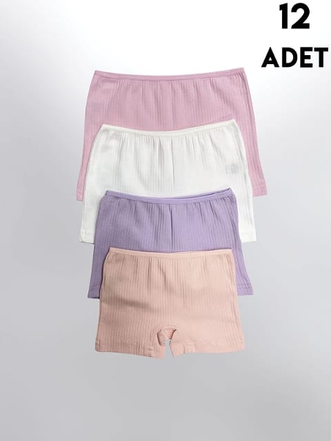 Pamuklu Geniş Askılı Ribana Boxer Kız Çocuk Kota 3418