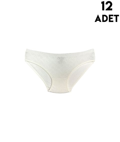 Yumuşak Pamuklu Ribana Kız Çocuk Külot Kota 3426 - Asorti