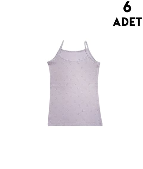 İp Askılı Yumuşak Ribana Kız Çocuk Atlet Kota 3427