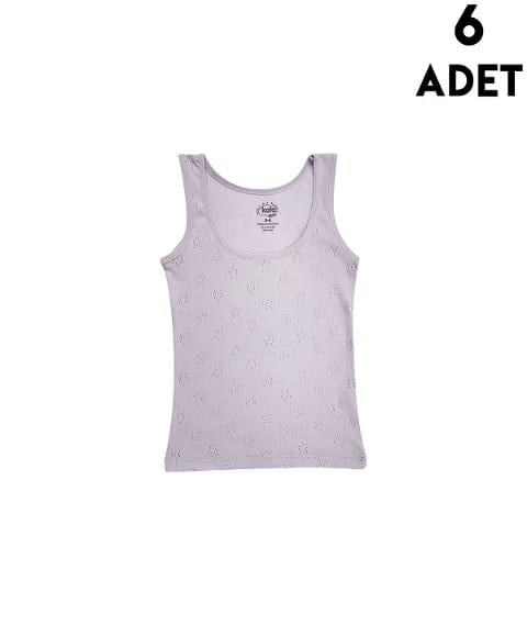 Kalın Askılı Pamuklu Kız Çocuk Atlet Kota 3428 - Asorti