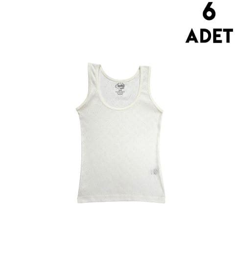 Kalın Askılı Pamuklu Kız Çocuk Atlet Kota 3428 - Asorti