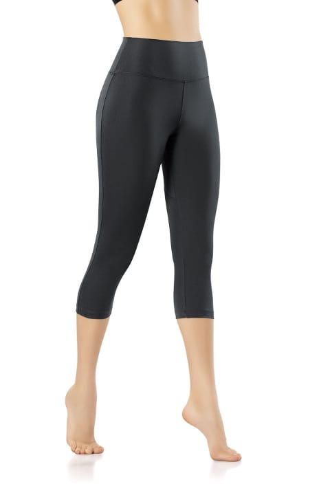 Yüksek Bel Esnek Kapri Tayt Somon Kota 4119