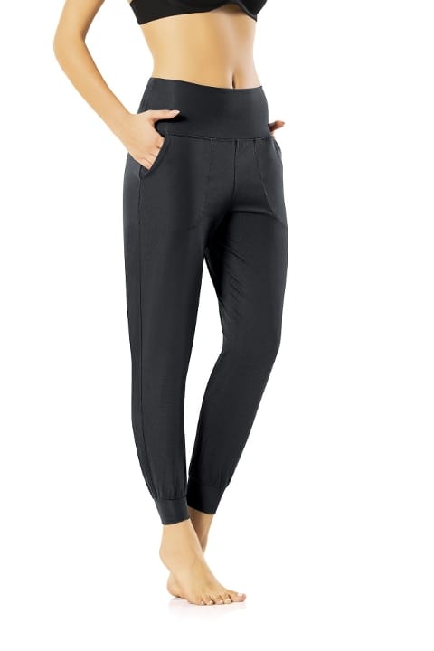 Yüksek Bel Esnek Cepli Dalgıç Tayt Kota 4121