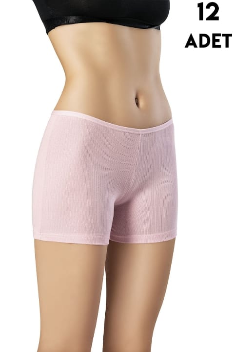 Yüksek Bel Destekleyici Kadın Ribana Şort Kota 5019