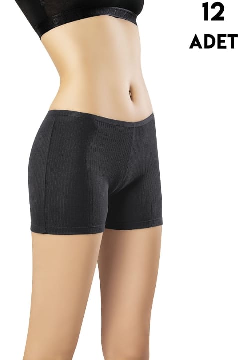 Yüksek Bel Pamuklu Kadın Şort Kota 5019