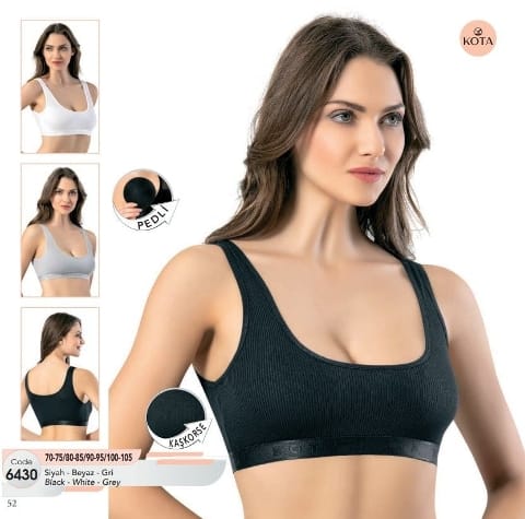 Geniş Askılı Jartiyer Takım Kota 6430 - Siyah