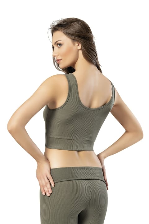 Kalın Askılı Fitilli Dalgıç Jartiyer Takım Kota 6432 - Çağla Yeşili