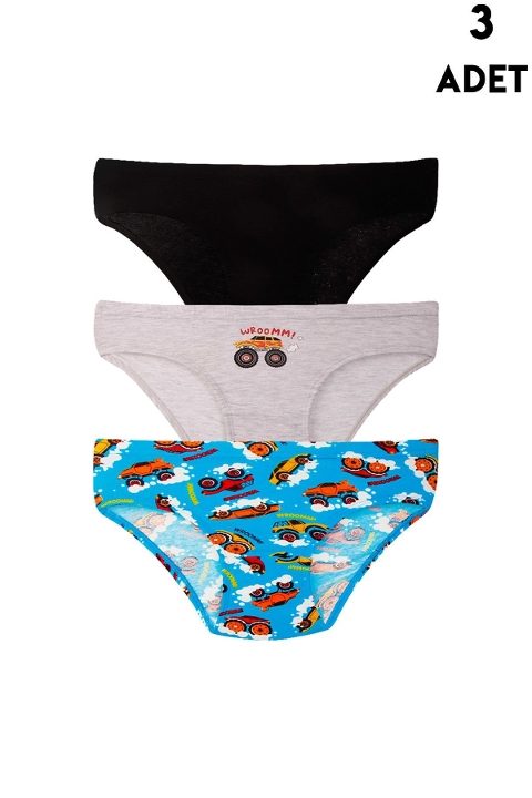 3 Adet Erkek Çocuk Külot Koza Biat KZ72000-140