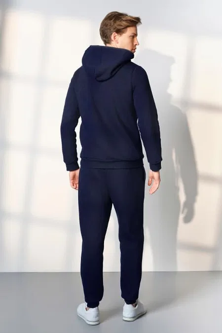 Kapşonlu Pamuklu Jogger Pijama Takımı Doreanse 25K4539 - Lacivert