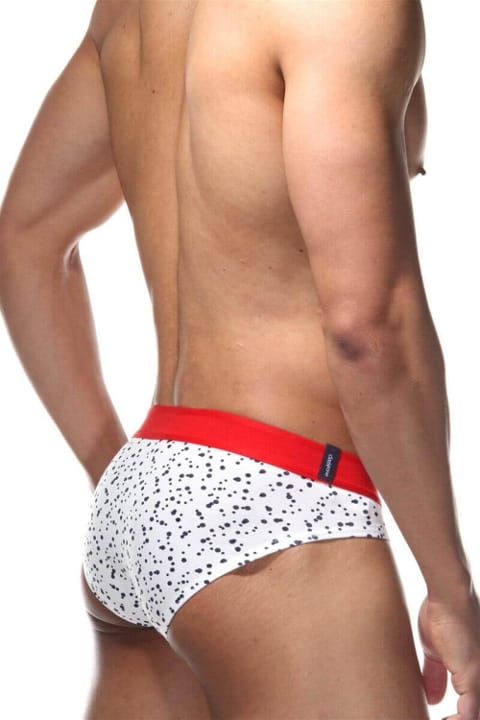 Lastikli Benekli Beyaz Erkek Slip  Darkzone DZN6332 - 2