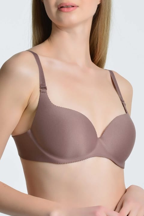 Lazer Kesim Dantel Detaylı Destekli Sütyen Yeni İnci 6701 - 2