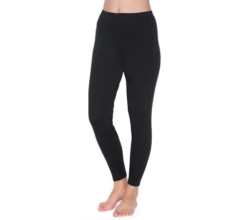 Yüksek Bel Likralı Tayt Siyah Yıldız 3636 - Siyah