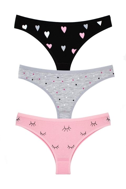 Öts İç Giyim Likralı İp Detaylı Minimal String Külot Öts 4243