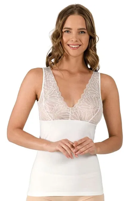 Likralı Dantelli Kalın Askılı Pamuklu Atlet Özkan 25610