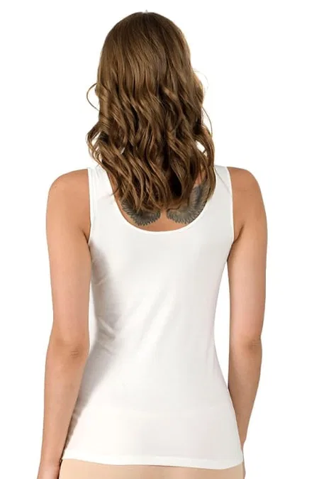 Likralı Dantelli Kalın Askılı Pamuklu Atlet Özkan 25610 - 2