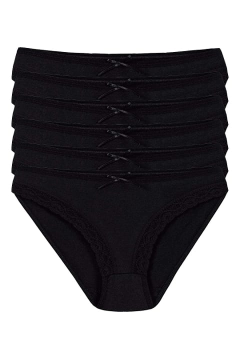 Yüksek Bel Dantelli Bikini Külot Pamuklu Yıldız 3771