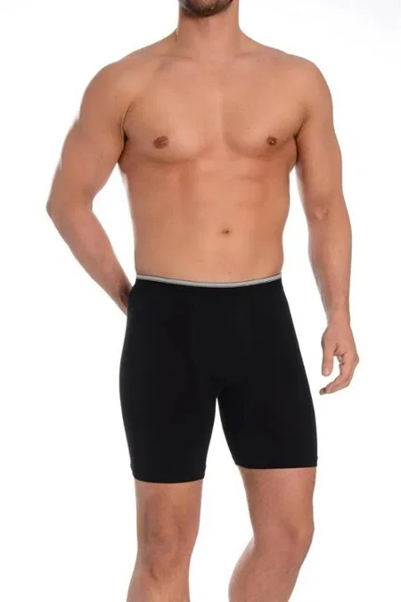 Likralı Esnek Bel Lastiği Siyah Uzun Boxer Arma Yıldız 1173 - Siyah