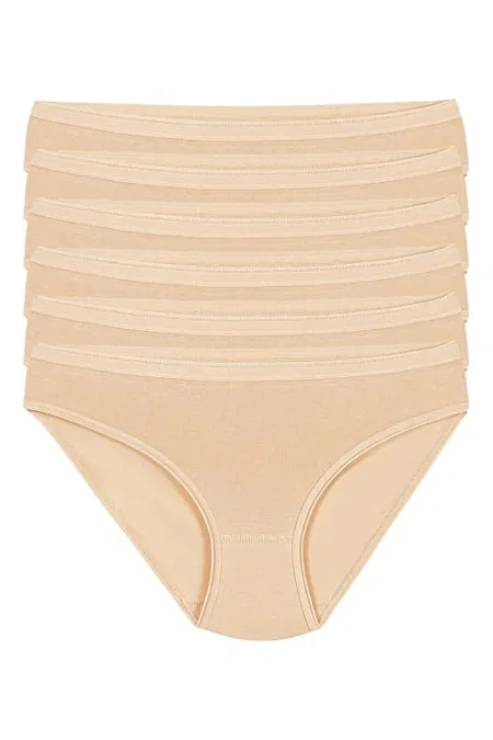 Yüksek Bel Destekli Bikini Külot Pamuklu Yıldız 3727 - Ten