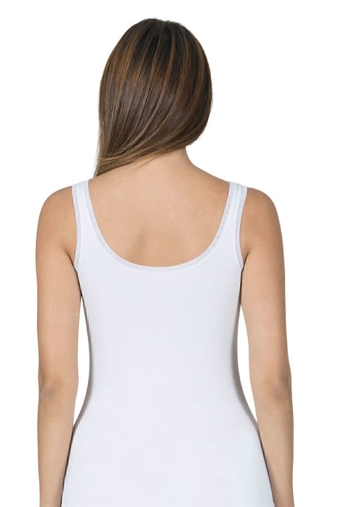 Pamuklu Modal Kalın Askılı Kadın Atlet Özkan 25493 - Beyaz