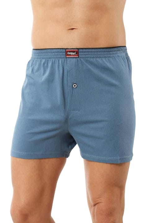 Şardonlu Pamuklu Düğmeli Boxer Özkan 0041