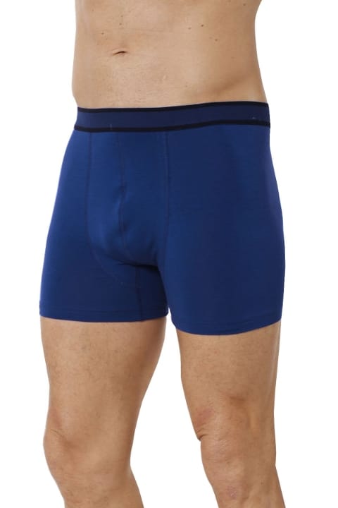 Mavi Pamuklu Likralı Esnek Boxer Özkan 11226