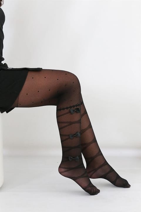 Kaydırmaz Tabanlı Pamuklu Çocuk Külotlu Çorap Daymod 2122118 - Siyah