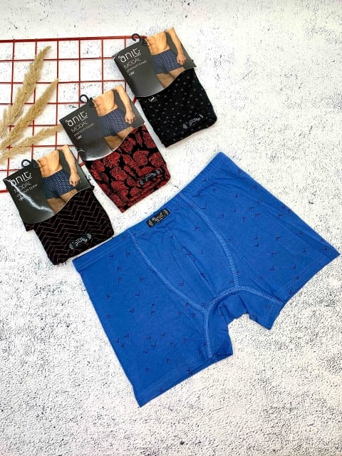 Pamuklu Esnek Bel Lastikli Boxer Anıt 1282 - Baskılı