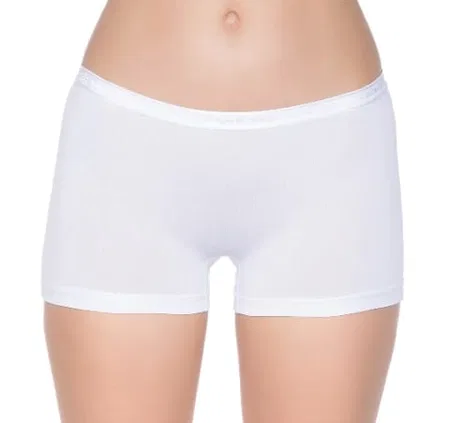 Yüksek Bel Modal Boxer Külot Yıldız 3620 - Beyaz