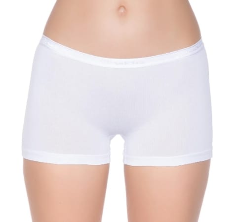 Yüksek Bel Modal Boxer Külot Yıldız 3620 - Beyaz