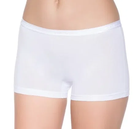 Yüksek Bel Modal Boxer Külot Yıldız 3620 - Beyaz